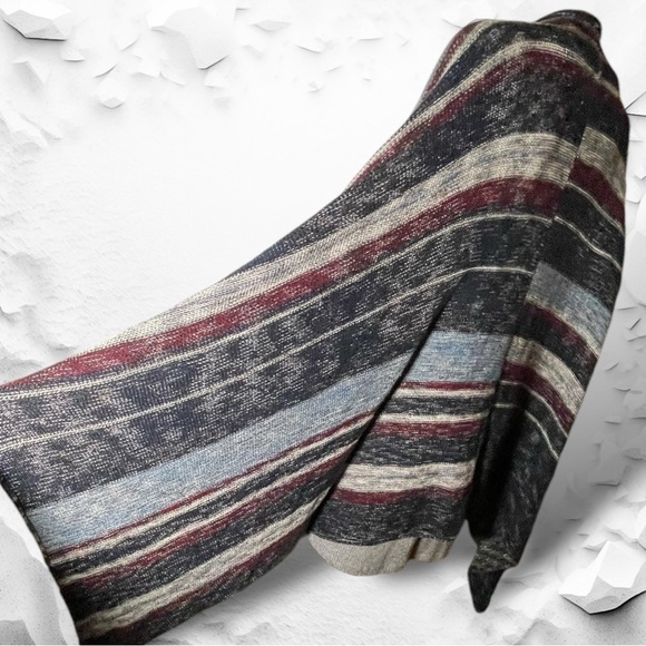 Free People The Big Trail Asymmetrical Poncho Cardigan Sweater Poncho Size Small - Picture 13 of 16